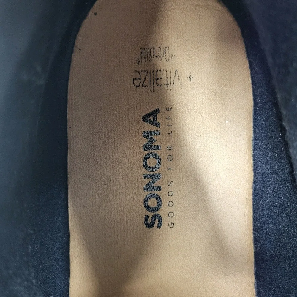 Sonoma Chukka Boots Mens 13 Black Faux Leather Vitalize‎ Ortholite Comfort